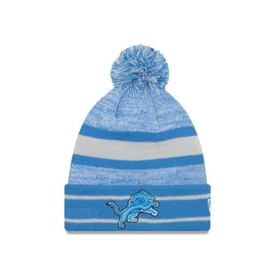 Detroit Lions Gorra | New Era NFL Cuff Knit Beanie Mexico - Azules